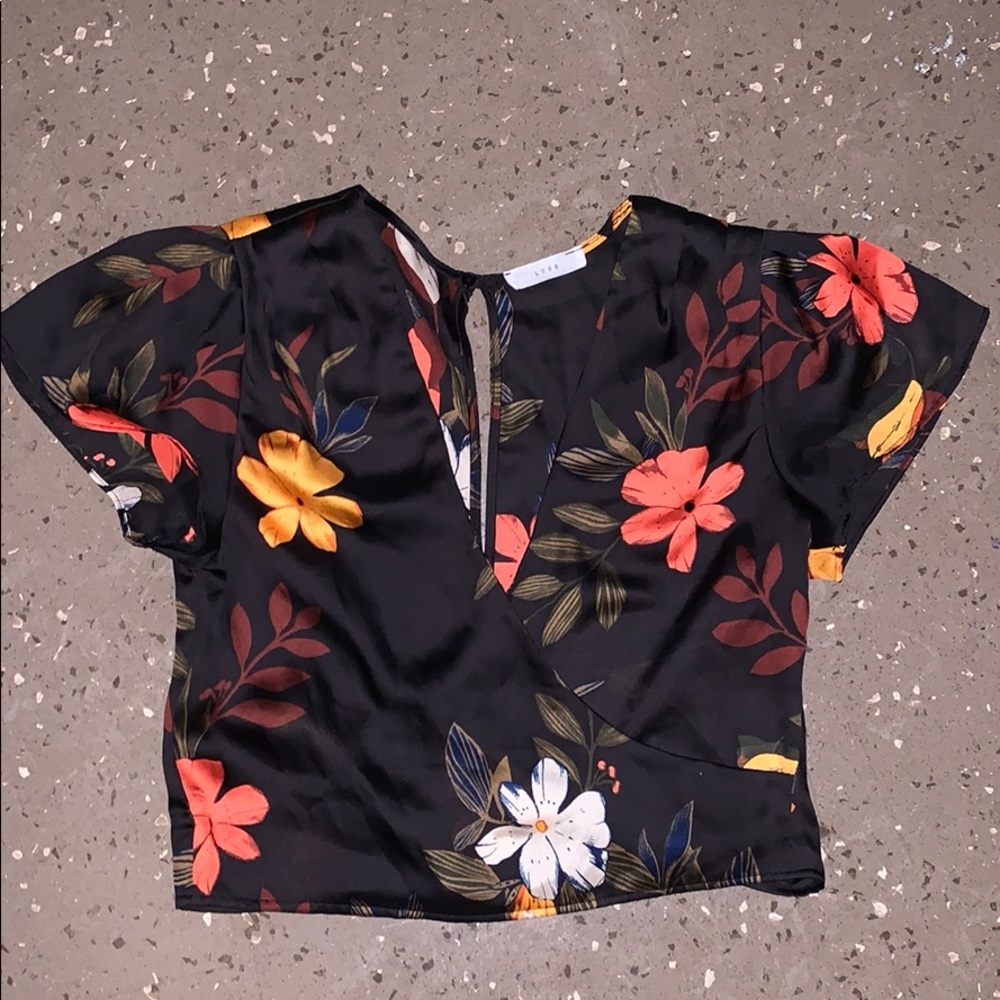 Wrap crop top